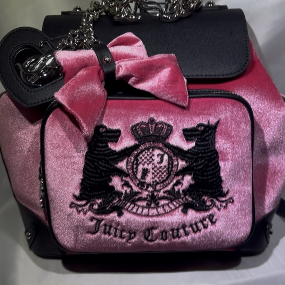 SOLD DO NOT BUY!!Juicy Couture Pink and Black Women's Bag